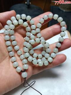 和田玉项链8mm